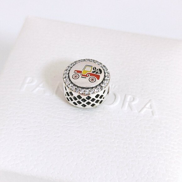 Pandora Colombia Exclusive Country Truck Flag Colors Bead Charm S925 Silver - Picture 3 of 9